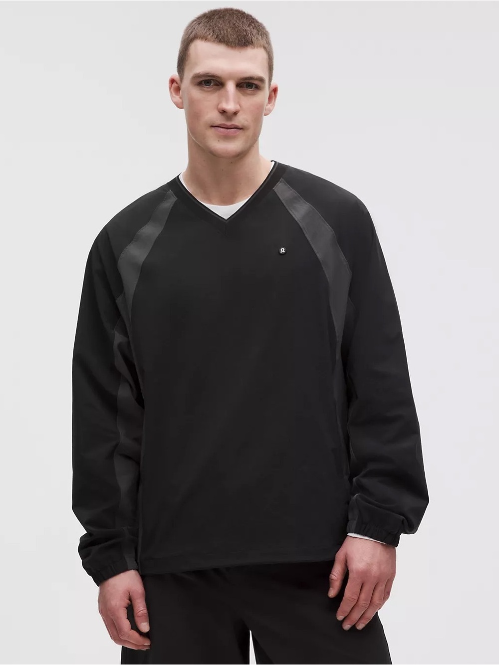 Lululemon Water-Repellent Golf Pullover NWT Large Black Graphite Grey BLK/GGRE